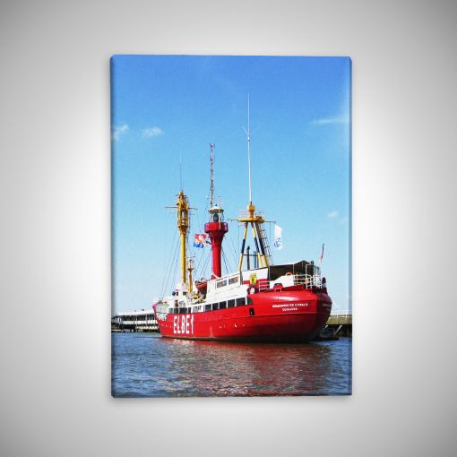 CuxPrint - Motiv: Feuerschiff Elbe1 hochformat | Leinwand Galerie Print