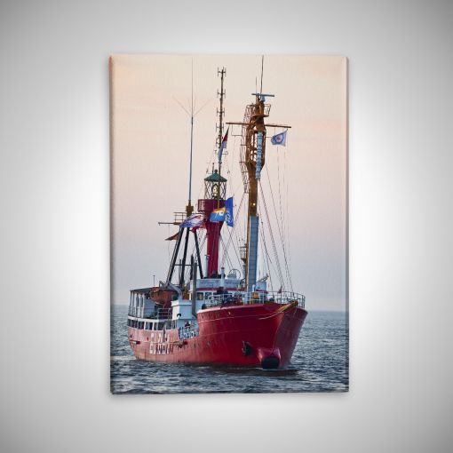 CuxPrint - Motiv: Feuerschiff Elbe 1 Hochformat | Leinwand Galerie Print