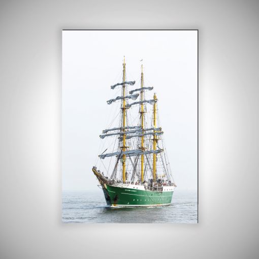 CuxPrint - Motiv: Segelschiff Alexander von Humboldt 2 Hochformat | 3mm Alu-Dibond-Platte Galerie Print