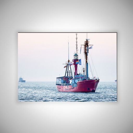 CuxPrint - Motiv: Feuerschiff Elbe 1 Querformat | 3mm Alu-Dibond-Platte Galerie Print