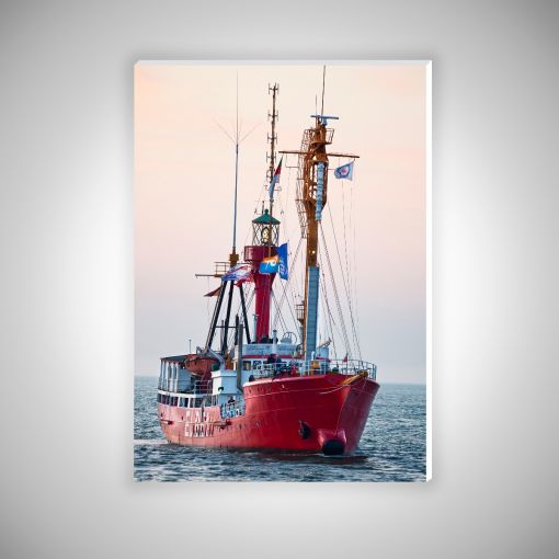 CuxPrint - Motiv: Feuerschiff Elbe 1 Hochformat | Hartschaum 10mm Galerie Print
