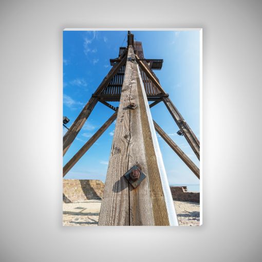 CuxPrint - Motiv: Der Kugelbake ganz nah Hochformat | Hartschaumplatte 10mm Galerie Print