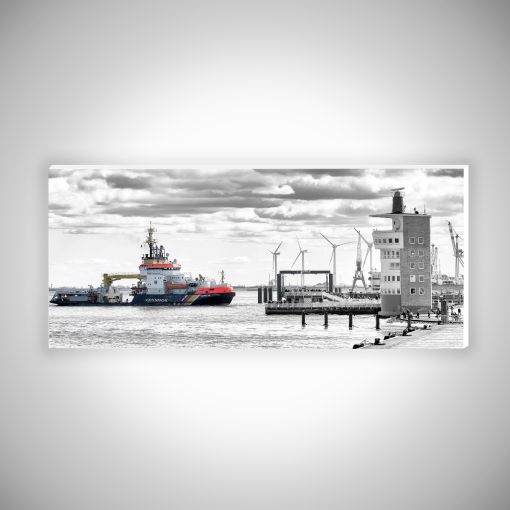 Küstenwache an der Alten Liebe Panorama | Hartschaum 10mm Galerie Print-50 x 20