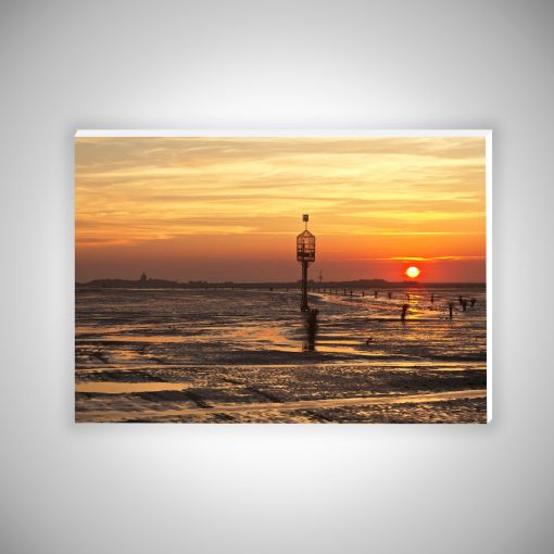 CuxPrint - Motiv: Rettungsboje Sonnenaufgang | Hartschaumplatte 10mm Galerie Print