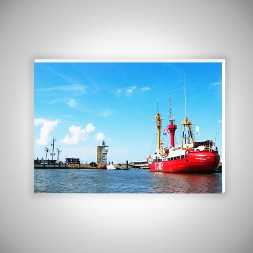 CuxPrint - Motiv: Feuerschiff Elbe1 | Hartschaumplatte 10mm Galerieprint