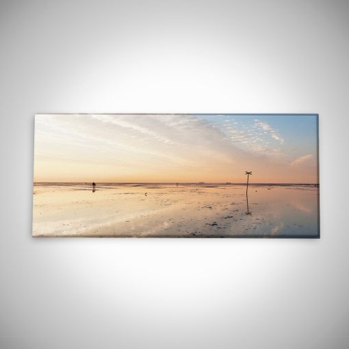 Wattenmeer bei Ebbe Panorama | Galerie Print-50 x 20