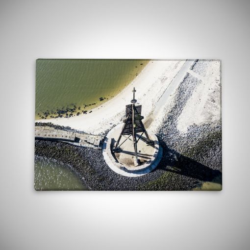CuxPrint - Motiv: Kugelbake von oben | Leinwand Galerie Print