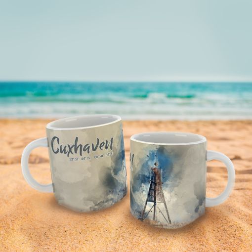 CuxTasse - Motiv: Cuxhaven Aquarell | Tasse