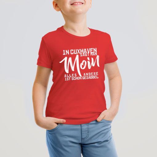 CuxShirt - Motiv: In Cuxhaven sagt man | Kids T-Shirt Jungs