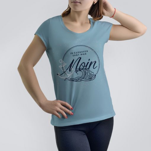 CuxShirt - Motiv: Moin Cuxhaven | Damen T-Shirt