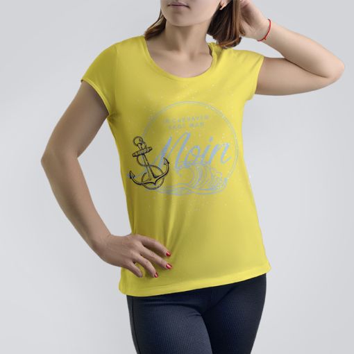 Moin Cuxhaven | Damen Shirt-gelb-M