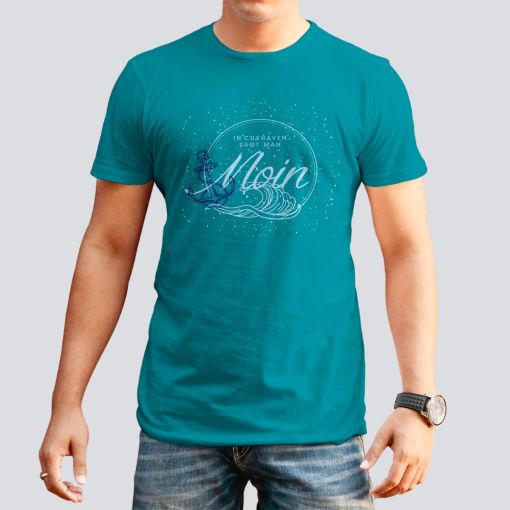 Moin Cuxhaven | Herren T-Shirt-oceanblau-M