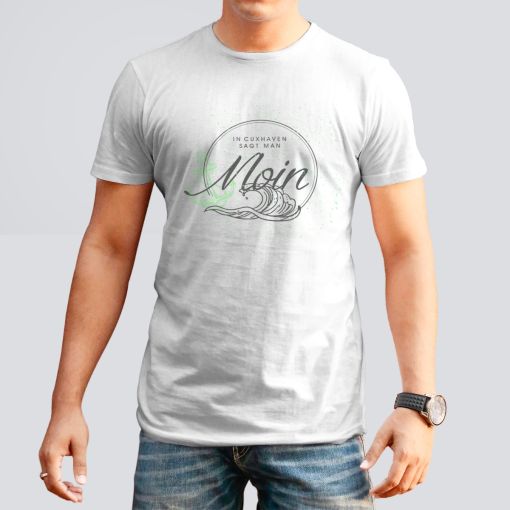 Moin Cuxhaven | Herren T-Shirt-weiß-M