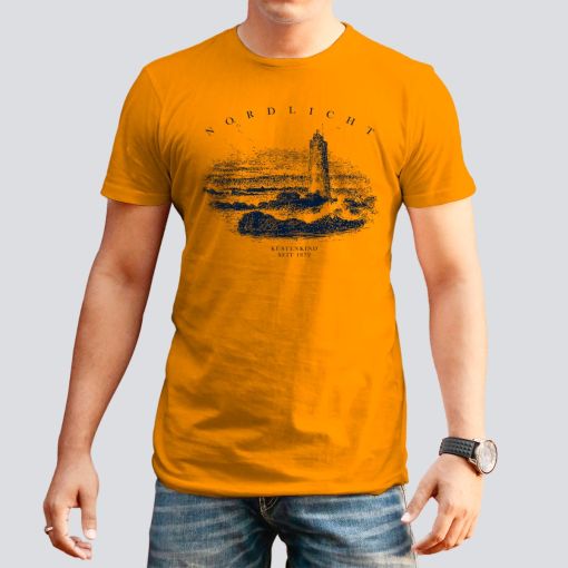 Nordlicht | Herren T-hirt-orange-XL