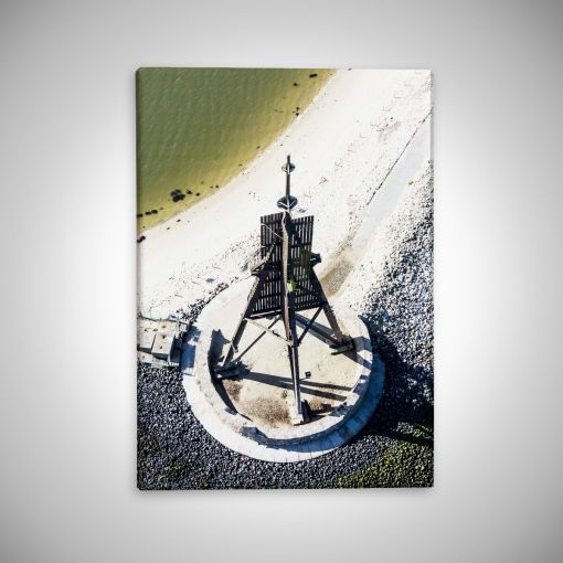CuxPrint - Motiv: Kugelbake von oben hochformat | Leinwand Galerie Print