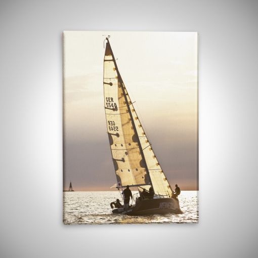 CuxPrint - Motiv: Segelschiff bei Dämmerung | Leinwand Galerie Print