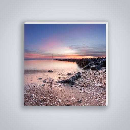 CuxPrint - Motiv: Sonnenuntergang Watt Muscheln | Mini Galerie Print