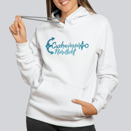 CuxHoodie - Motiv: Cuxhavener Nordlicht | Damen Hoodie