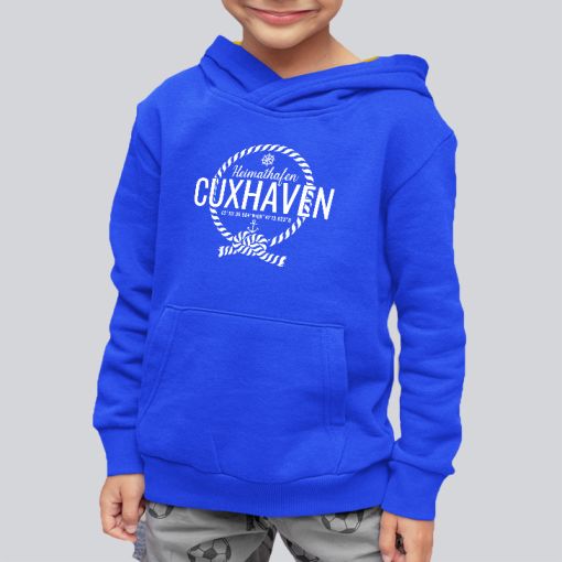 CuxHoodie - Motiv: Heimathafen Cuxhaven | Jungen Hoodie