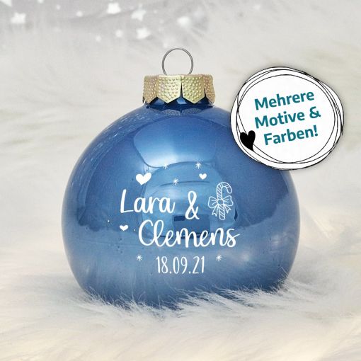 UV-Druck | Weihnachtskugeln "Liebe" | Christbaumkugel