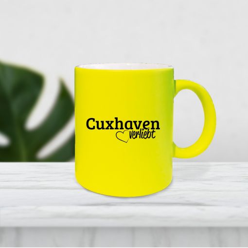 Tasse - Motiv: Cuxhaven verliebt | Neontasse