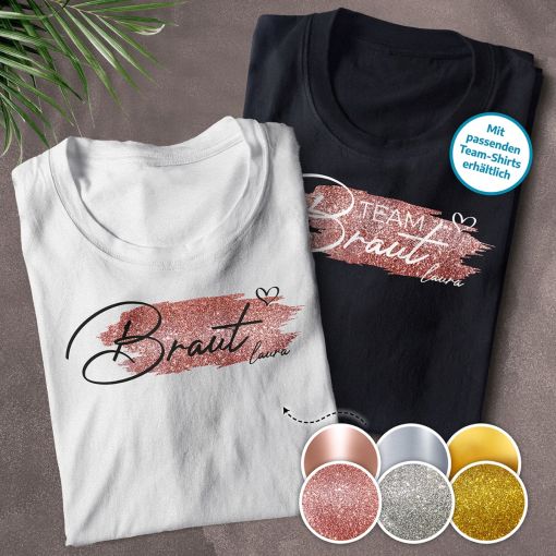 Motiv: Braut Herzchen | JGA T-Shirts