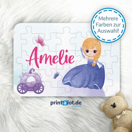 Holzpuzzle für Kinder | Motiv: Prinzessin