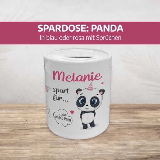 Spardose für Kinder | Motiv: Panda