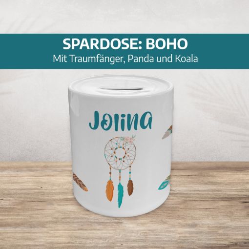 Spardose für Kinder | Motiv: Boho