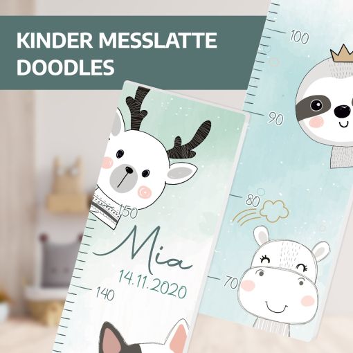 Messlatte | Doodles | Personalisiert