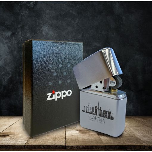 Zippo - Motiv: Skyline Cuxhaven Koordinaten | Zippo