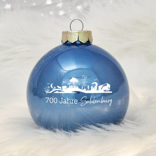 UV-Druck | Sahlenburger Skyline | Christbaumkugel