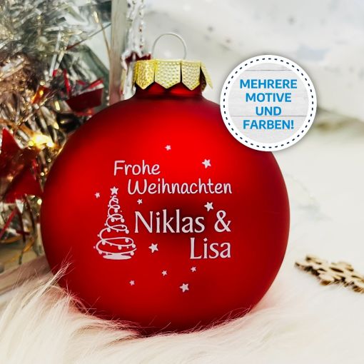 UV-Druck | Weihnachtskugel "XMas" | Christbaumkugel